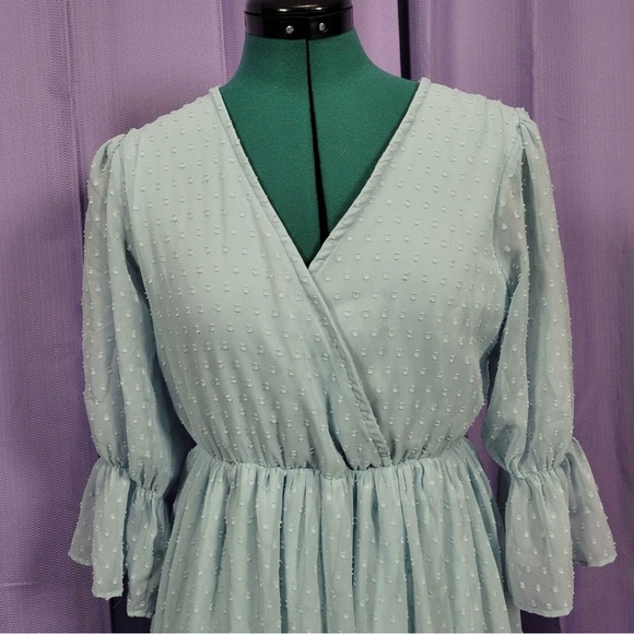 Boohoo Light Blue Summer Dress - Picture 2 of 3